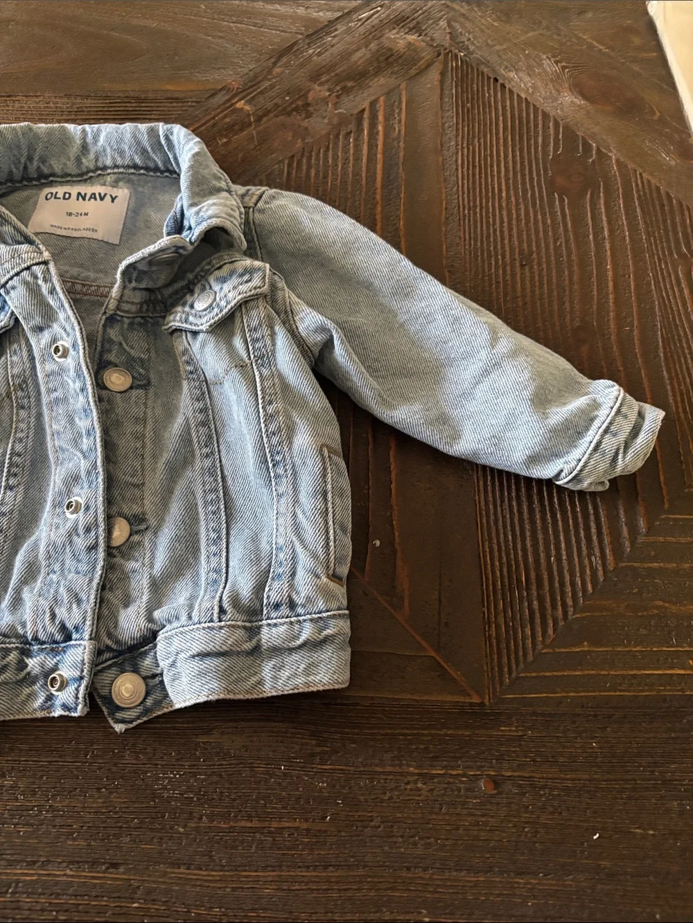 Old Navy Light Blue Denim Jean Jacket for Kids